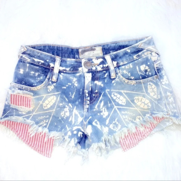 Free People high waisted America festival shorts - Picture 4 of 7